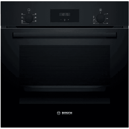 Bosch Oven | HBF133BA1 | 66 L | Electric | EcoClean | Knobs | Height 59.5 cm | Width 59.4 cm | Black