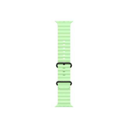 Apple | 49mm Neon Green Ocean Band - Black Titanium Finish
