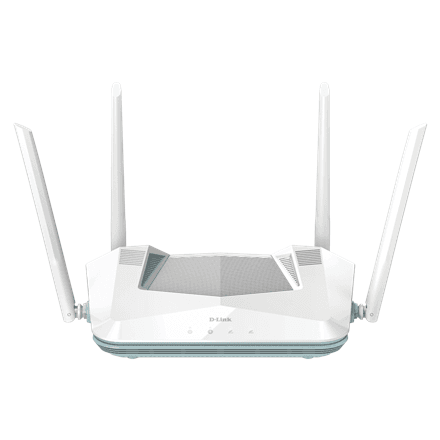 D-Link | AX3200 Smart Router | R32 | 802.11ax | 800+2402 Mbit/s | 10/100/1000 Mbit/s | Ethernet LAN (RJ-45) ports 4 | Mesh Support Yes | MU-MiMO No | No mobile broadband | Antenna type External