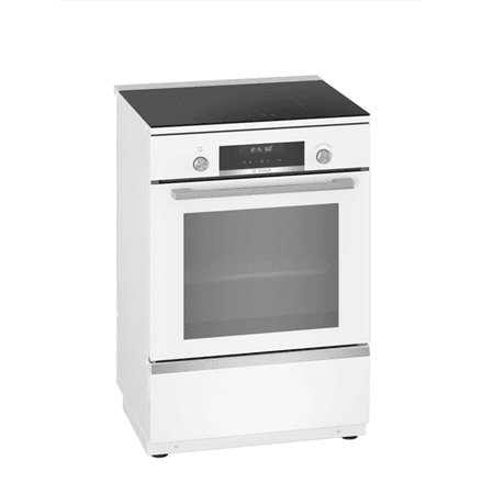 Bosch | Cooker | HLS79W321U Series 6 | Hob type Induction | Oven type Electric | White | Width 60 cm | Grilling | LCD | Depth 60 cm | 63 L