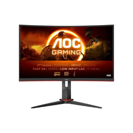 AOC | C27G2Z3/BK | 27 " | VA | FHD | 16:9 | 280 Hz | 1 ms | 1920 x 1080 pixels | 300 cd/m² | HDMI ports quantity 2 | Warranty 36 month(s)