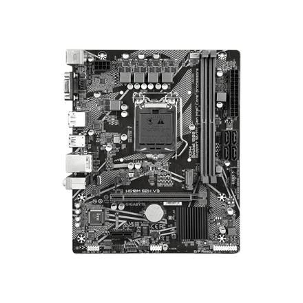 Gigabyte | H510M S2H V3 1.0 M/B | Processor family Intel | Processor socket LGA1200 | DDR4 DIMM | Memory slots 2 | Supported hard disk drive interfaces SATA, M.2 | Number of SATA connectors 4 | Chipset Intel H470 Expr...
