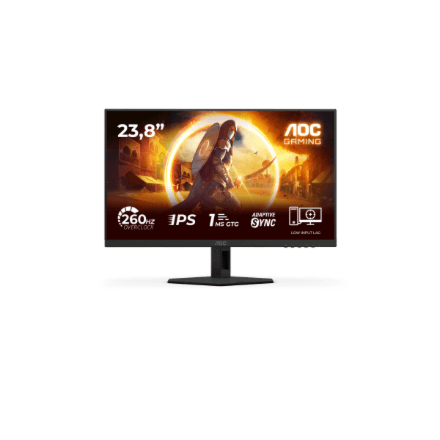 AOC | 24G4ZRE | 24 " | Fast IPS | FHD | 16:9 | 240 Hz | 1 ms | 1920 x 1080 pixels | 300 cd/m² | HDMI ports quantity 2 | Black
