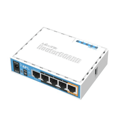 MikroTik | RB952Ui-5ac2nD | hAP ac lite | 802.11ac | 867 Mbit/s | 10/100 Mbit/s | Ethernet LAN (RJ-45) ports 5 | MU-MiMO Yes | 12 month(s)