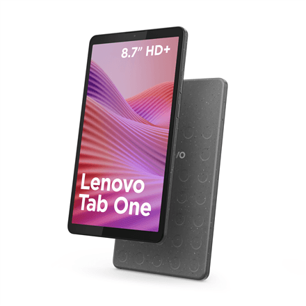 Lenovo Tab One Wi-Fi (w/o power adapter) | ZAF00255SE | 8.7 " | Luna Grey | IPS | 1340 x 800 pixels | MediaTek | Helio G85 | 4 GB | Soldered LPDDR4x | 64 GB | Wi-Fi | Front camera | 2 MP | Rear camera | 8 MP | Bluetoo...