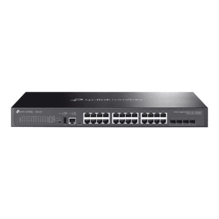TP-LINK SG5428X Omada 24-Port Gigabit Stackable Lite L3 Managed Switch with 4× 10G Slots | TP-LINK