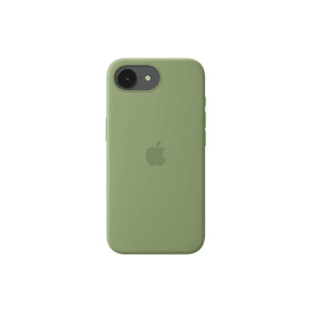 Apple iPhone 17e Silicone Case with MagSafe – Light Moss | Apple