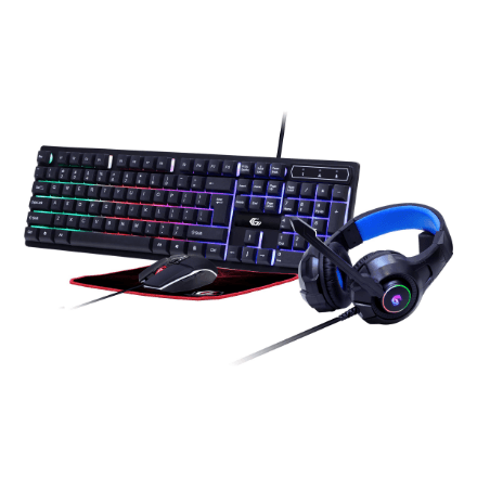 Gembird | 4-in-1 Backlight Gaming Kit "Ghost" | GGS-UMGL4-02 | Gaming Kit | Wired | US