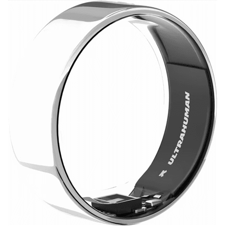 Ultrahuman | Ring Air | Space Silver | Size 8 | Smart Ring