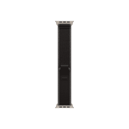 Apple 49mm Black/Charcoal Trail Loop - M/L - Natural Titanium Finish | Apple
