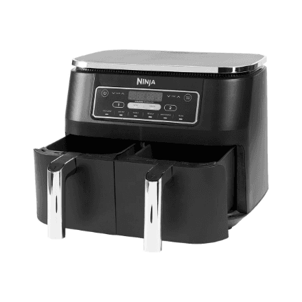 NINJA | Air Fryer | AF300 | Power 1 frying compartment: 1200 W; 2 frying compartments: 2400 W W | Capacity 7.6 L | Black