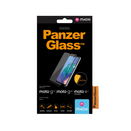 PanzerGlass | Screen protector | Motorola | Moto g10/g30/E7 Power | Glass | Black | Full frame coverage; 100% touch preservation; Rounded edges | Case friendly