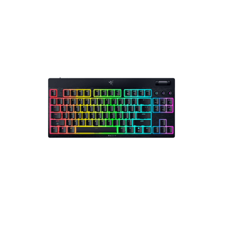 Razer | BlackWidow V4 Low-Profile HyperSpeed | Keyboard | Wireless | US | Bluetooth | Orange Switches | Black