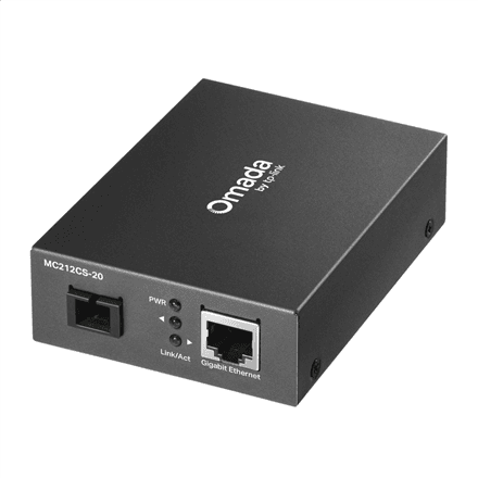 TP-LINK | Omada Gigabit WDM Media Converter | MC212CS-20