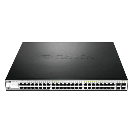 D-Link | Switch | DGS-1210-52MP | Web Management | Rack mountable | Gigabit Ethernet (copper) ports quantity 48 | SFP ports quantity 4 | Power over Ethernet (PoE) ports quantity 40 | PoE/Poe+ ports quantity 8 | Power...