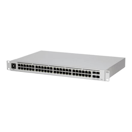 Ubiquiti | PRO 48 | 48-port, Layer 3 switch supporting 10G SFP+ connections with fanless cooling | Rack-mountable | L3