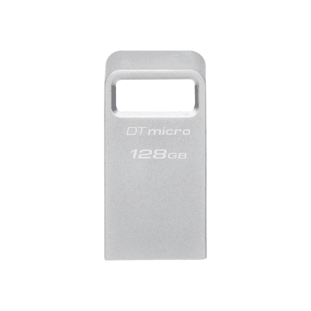 Kingston | USB 3.2 Flash Drive | DataTraveler micro | 128 GB | USB Type-A | Silver