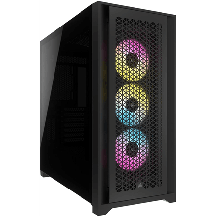 Corsair | Tempered Glass PC Case | iCUE 5000D RGB AIRFLOW | Side window | Black | Mid-Tower
