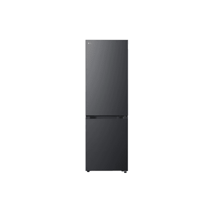 LG Refrigerator | GBBSJ10EEP | Energy efficiency class E | Free standing | Combi | Height 186 cm | No Frost system | Fridge net capacity 220 L | Freezer net capacity 113 L | Display | 35 dB | Essence Matte Black