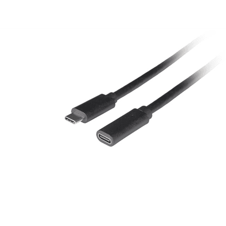 Lanberg | USB-C M/F 3.1 Cable | CA-USBE-20CC-0015-BK
