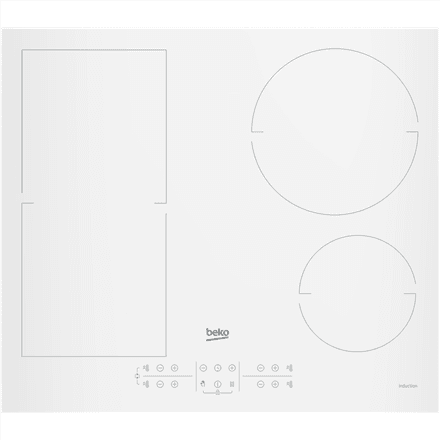 BEKO Hob | HII64200FMTW | Induction | Number of burners/cooking zones 4 | Touch control | Timer | White