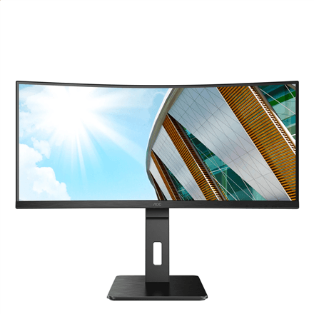 AOC | Curved Monitor | CU34P2C | 34 " | VA | WQHD | 21:9 | 100 Hz | 1 ms | 3440 x 1440 | 300 cd/m² | HDMI ports quantity 1 | Black | Warranty 36 month(s)