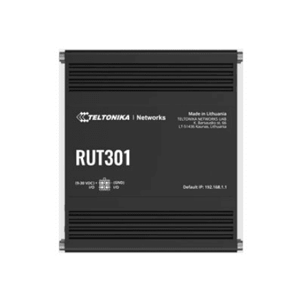 Teltonika | Ethernet Router | RUT301 | No Wi-Fi | 10/100 Mbit/s | Ethernet LAN (RJ-45) ports 5 | Mesh Support No | MU-MiMO No | No mobile broadband