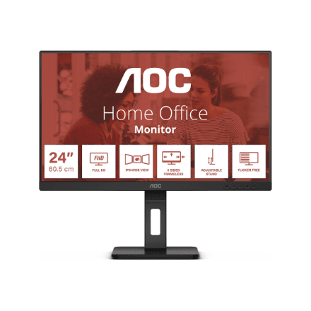AOC | 24E3QAF | 23.8 " | IPS | FHD | 16:9 | 75 Hz | 4 ms | 1920 x 1080 pixels | 300 cd/m² | HDMI ports quantity 1 | Black
