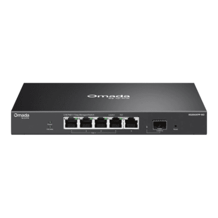 TP-LINK ES206XPP-M2 Omada 5-Port 2.5G BASE-T and 1-Port 10GE SFP+ Easy Managed Switch with 4-Port PoE++ | TP-LINK
