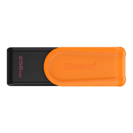 Kingston USB Flash Drive | DataTraveler Exodia S | 256 GB | USB Type-A | Black/Orange