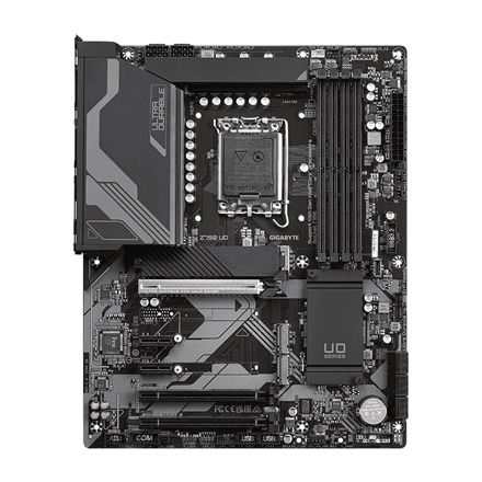 Gigabyte | Z790 UD 1.0 M/B | Processor family Intel | Processor socket LGA1700 | DDR5 DIMM | Memory slots 4 | Supported hard disk drive interfaces SATA, M.2 | Number of SATA connectors 6 | Chipset Intel Z790 Express |...