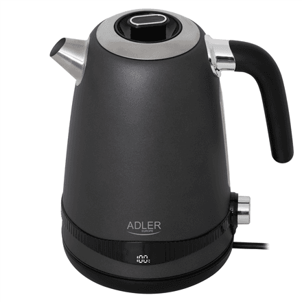 Adler | Kettle | AD 1295g SS | Electric | 2200 W | 1.7 L | Stainless Steel | 360° rotational base | Grey