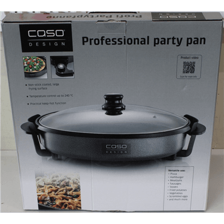 SALE OUT. Caso Professional Party Pan, 1500 W, Grey | Caso | Professional Party Pan | 1500 W | Number of programs 1 | Grey | DAMAGED PACKAGING