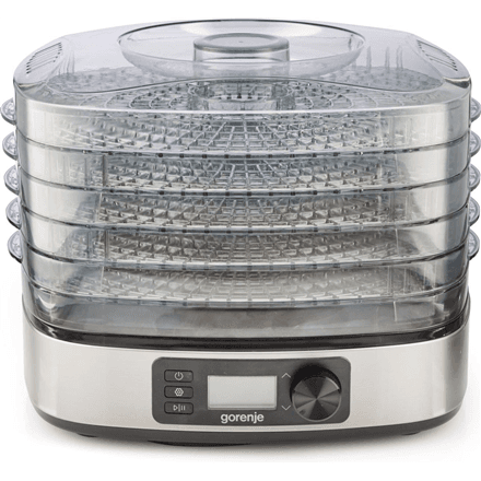 Gorenje | Food Dryer | FDK500DE | Power 380 W | Number of trays 5 | Temperature control | Integrated timer | Stainless steel