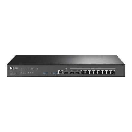 TP-LINK | Omada VPN Router with 10G Ports | ER8411 | 10/100/1000 Mbit/s | Ethernet LAN (RJ-45) ports 8 | Mesh Support No | MU-MiMO No | 4G