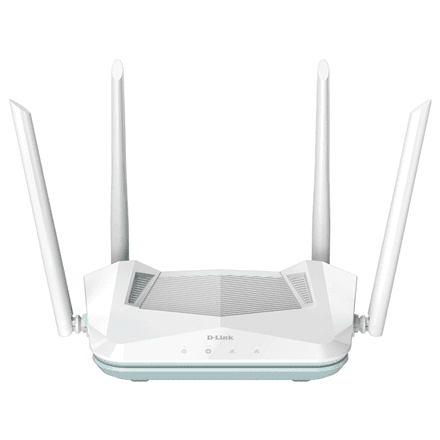 D-Link | AX1500 Smart Router | R15 | 802.11ax | 1200+300 Mbit/s | 10/100/1000 Mbit/s | Ethernet LAN (RJ-45) ports 3 | Mesh Support Yes | MU-MiMO Yes | No mobile broadband | Antenna type 4xExternal