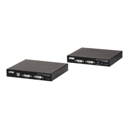 Aten | USB DVI Dual View HDBaseT 2.0 KVM Extender | CE624 | 1920 x 1200 at 100m