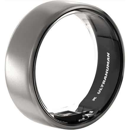 Ultrahuman | Ring Air | Raw Titanium | Size 9 | Smart Ring