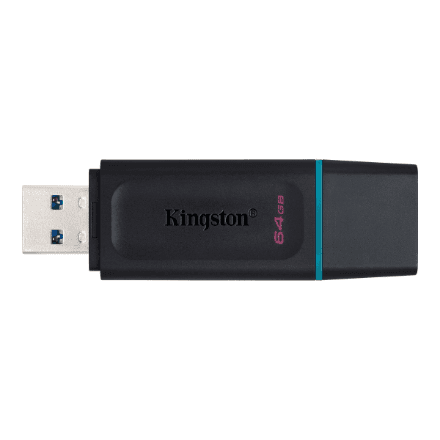 Kingston | USB Flash Drive | DataTraveler Exodia | 64 GB | USB Type-A | Black/Blue
