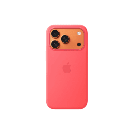 Apple iPhone 17 Pro Silicone Case with MagSafe – Bright Guava | Apple