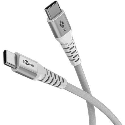 Goobay | USB-C Supersoft Textile Cable with Metal Plugs | 70193