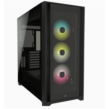 Corsair | RGB Computer Case | iCUE 5000X | Side window | Black | ATX | ATX