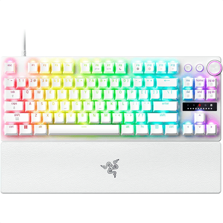 Razer Huntsman V3 Pro Tenkeyless 8KHz | Gaming keyboard | Wired | US | Razer Analog Optical Switch Gen-2 | White