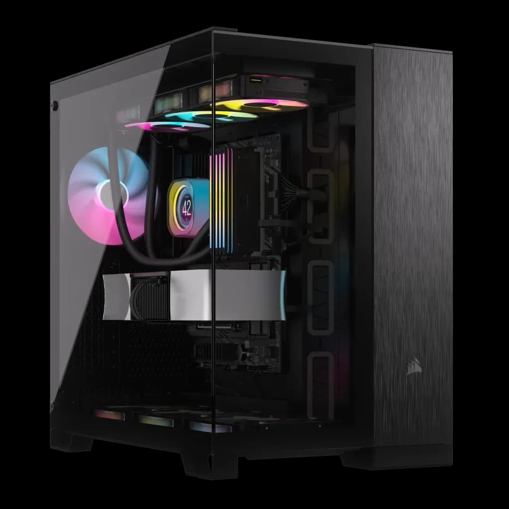 Corsair Dual Chamber PC Case | 6500X | Black/Obsidian Aluminum | Mid-Tower | ATX
