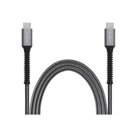 Fixed | Armor Cable USB-C/USB-C, 2 m, 240W | FIXDA-CC2-GR