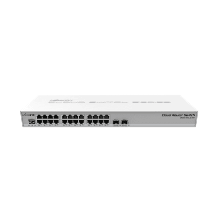 MikroTik | Cloud Router Switch CRS326-24G-2S+RM | Managed L3 | Rackmountable | Gigabit Ethernet (copper) ports quantity 24 | SFP+ ports quantity 2 | 12 month(s)