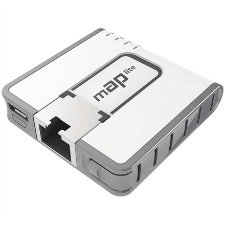 MikroTik | RBmAPL-2nD | mAP lite | 802.11n | 150 Mbit/s | 10/100 Mbit/s | Ethernet LAN (RJ-45) ports 1 | MU-MiMO No | 12 month(s)