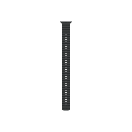 Apple | 49mm Black Ocean Band Extension - Natural Titanium Finish