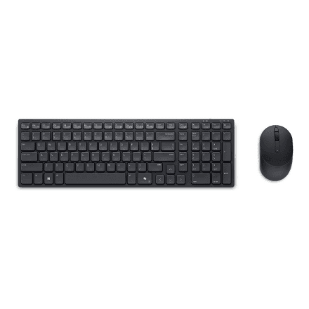 Dell | Silent Keyboard and Mouse | KM555 | Keyboard and Mouse Set | Wireless | Wireless connection | US International (QWERTY) | Black