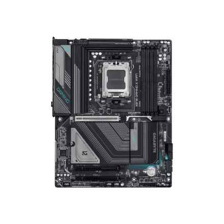 Gigabyte X870 GAMING X WIFI7 | Processor family AMD | Processor socket AM5 | DDR5 DIMM | Supported hard disk drive interfaces SATA, M.2 | Number of SATA connectors 4